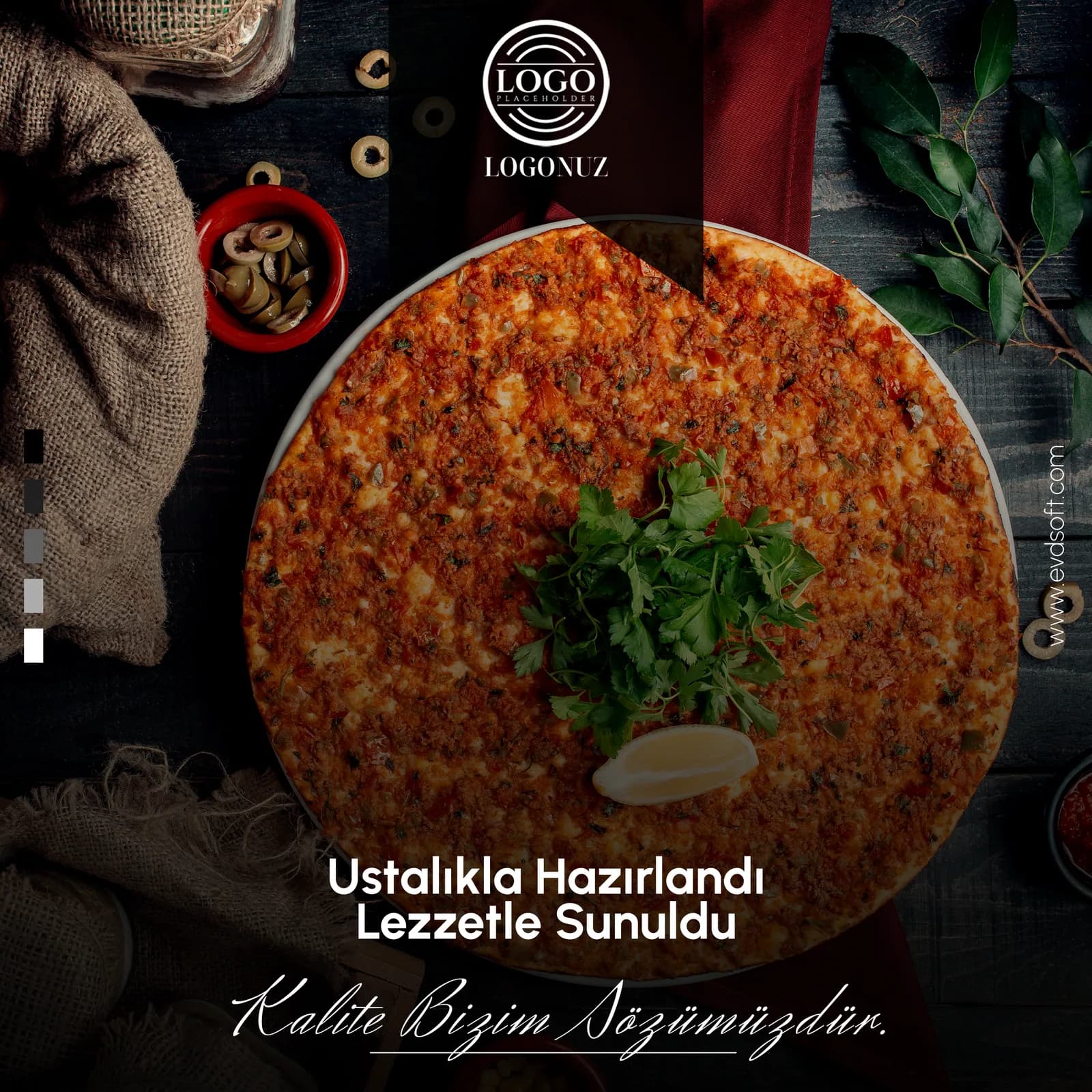 Menü güncellemesi için restoran post şablonu
