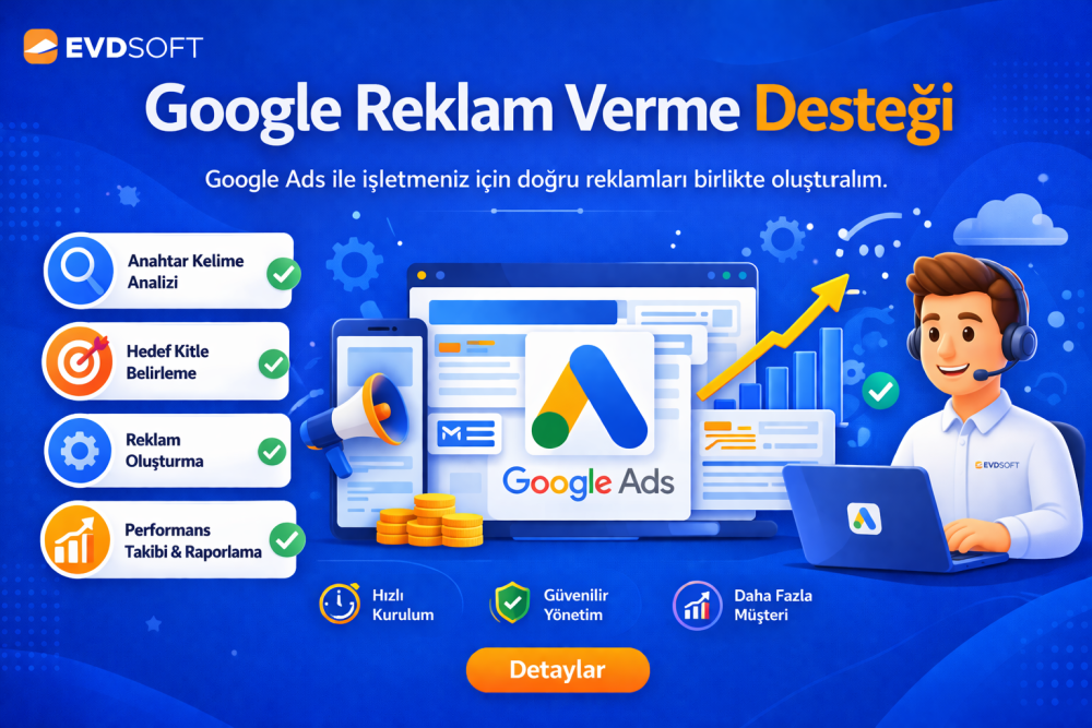 Google Reklam Verme Desteği