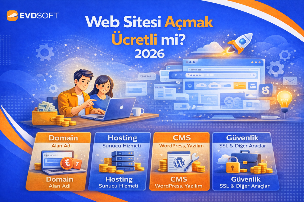 Web Sitesi Açmak Ücretli mi 2026