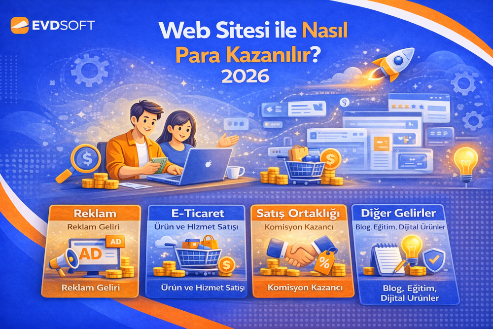 Web Sitesi ile Nasıl Para Kazanılır? 2026 Rehberi